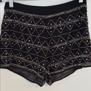 Black Beaded Women's Shorts new with tag
